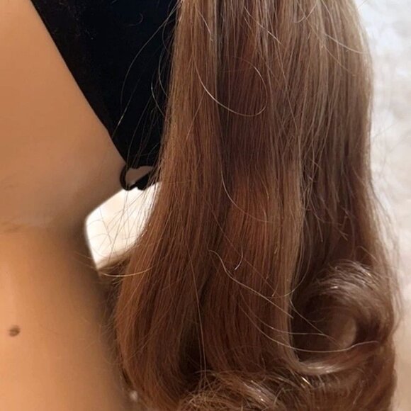 Vintage 100% Human Hair Fall from the 1970's -#10 Light Brown NEW with tags - Picture 8 of 13